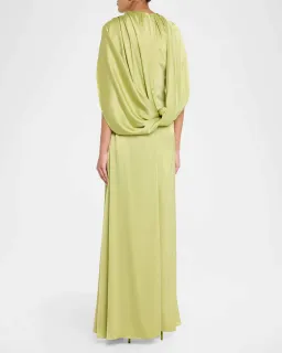 Rachel Gilbert Hallie Gown in Lime Green Size 0 / AU 6 for rent on The Volte - image 3