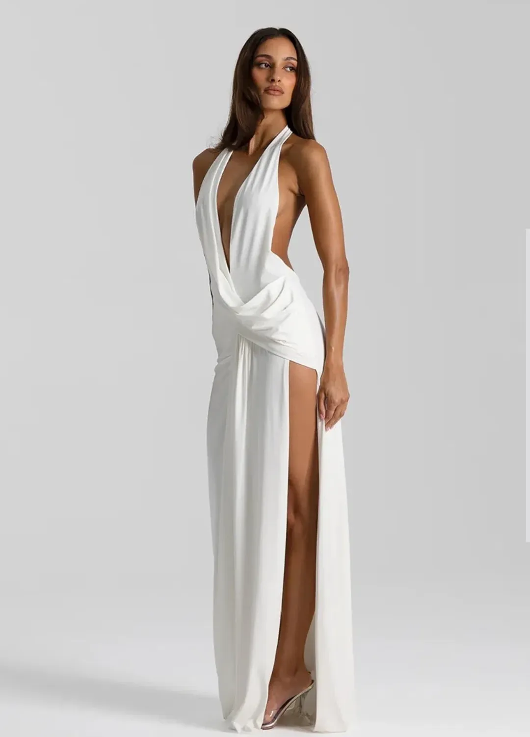 Natalie Rolt | Winona Gown | White | Size 0 for rent on The Volte - main image