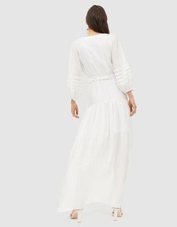 Manning Cartel Balloon Art Maxi Dress White Size 14 for rent on The Volte - image 4