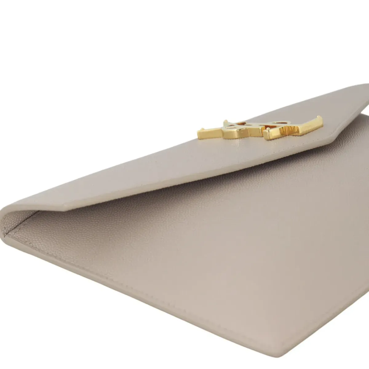 YSL Beige Uptown Pouch - Image 3