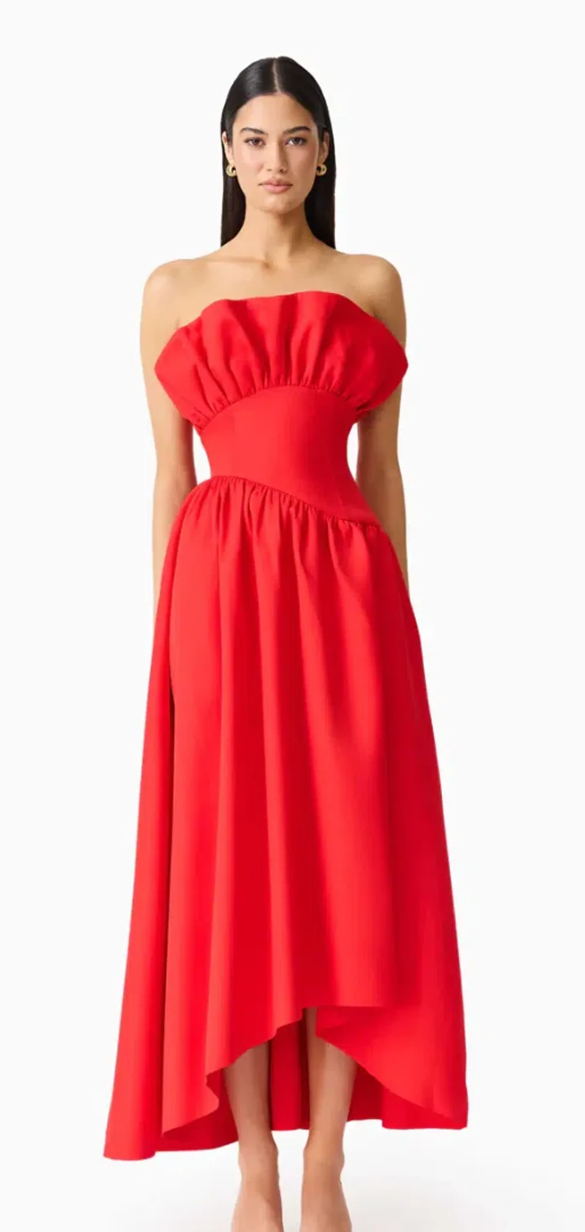 Ellaitt Laurel Sleeveless Maxi Dress In Red Size Small - Image 4