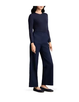 Blue Illusion Wide Leg Tailored Jeans-Dark Denim Size 8 for rent on The Volte - image 3