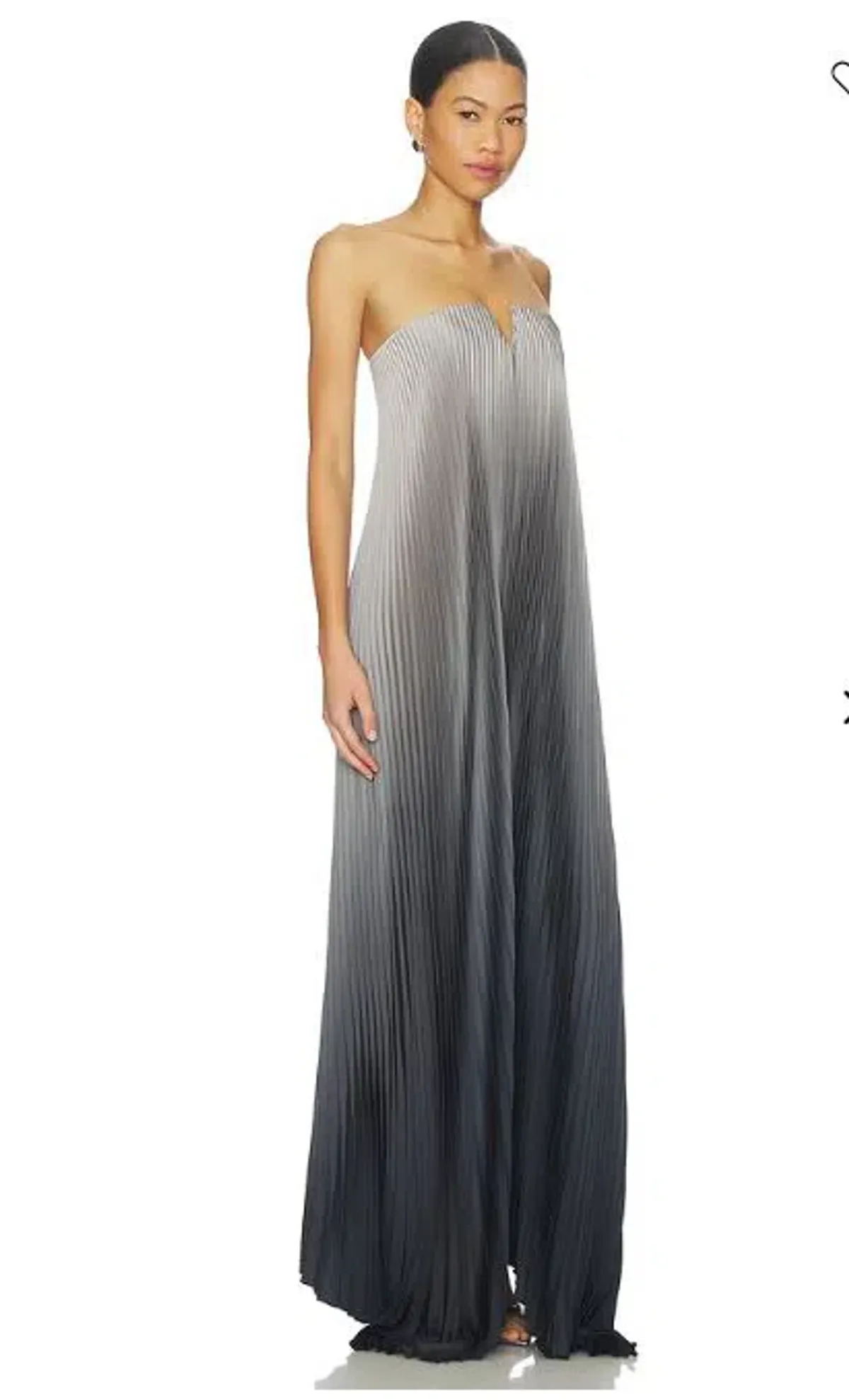 Lidee Black Tie Gown in Smoke Ombre Size 14 - Image 2