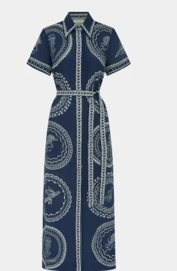 Alemais Oceane Midi Linen Shirt Dress Size 6 fits an 8 too for rent on The Volte - image 6