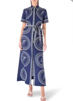 Alemais Oceane Midi Linen Shirt Dress Size 6 fits an 8 too for rent on The Volte - image 4