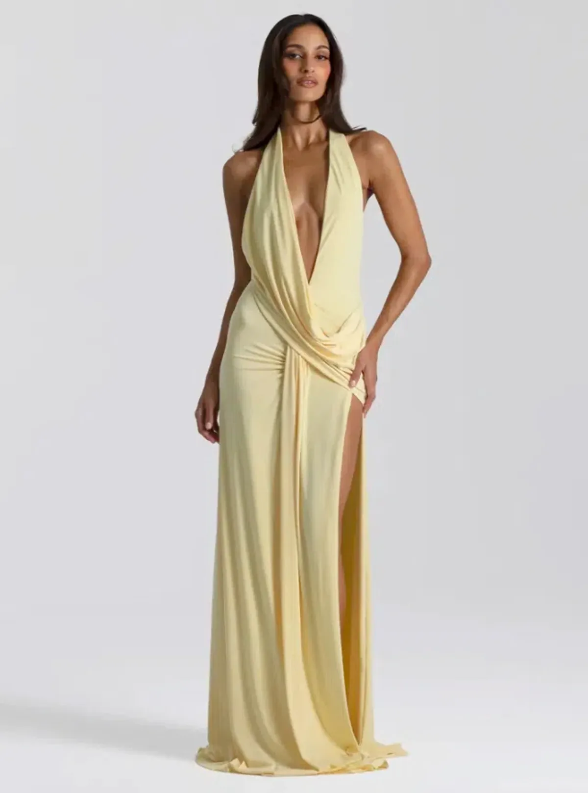 Natalie Rolt Winona Gown Lemon Size 0 / AU 6 - Image 1