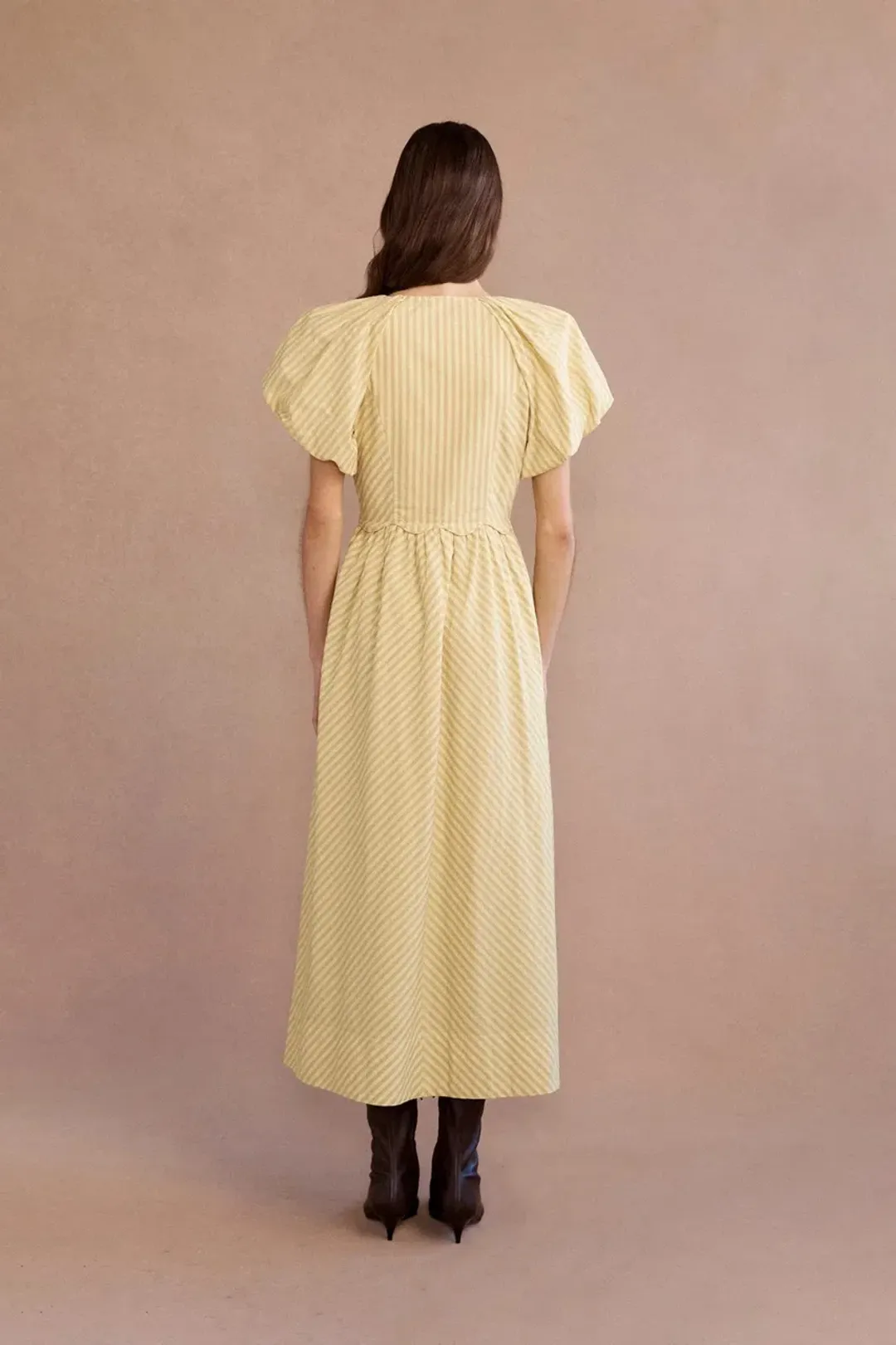 Lovaan Rose Dress Daffodil Size 12 for rent on The Volte - main image
