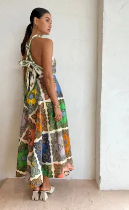Alemais Trippy Troppo Halter Midi Dress size 12 for rent on The Volte - image 3