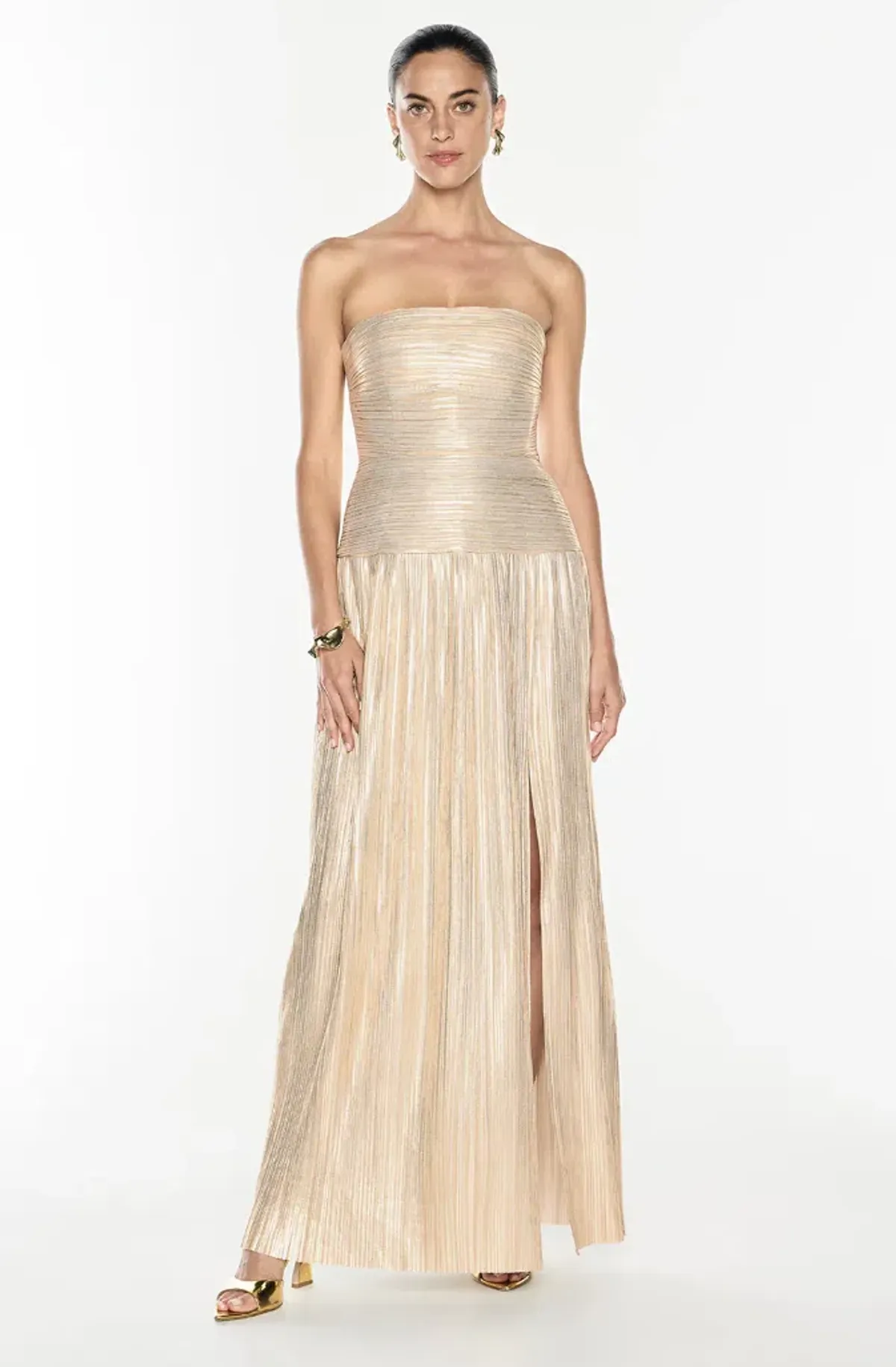 Manning Cartell Love and Lustre Maxi Dress in Gold Size 10 - Image 1