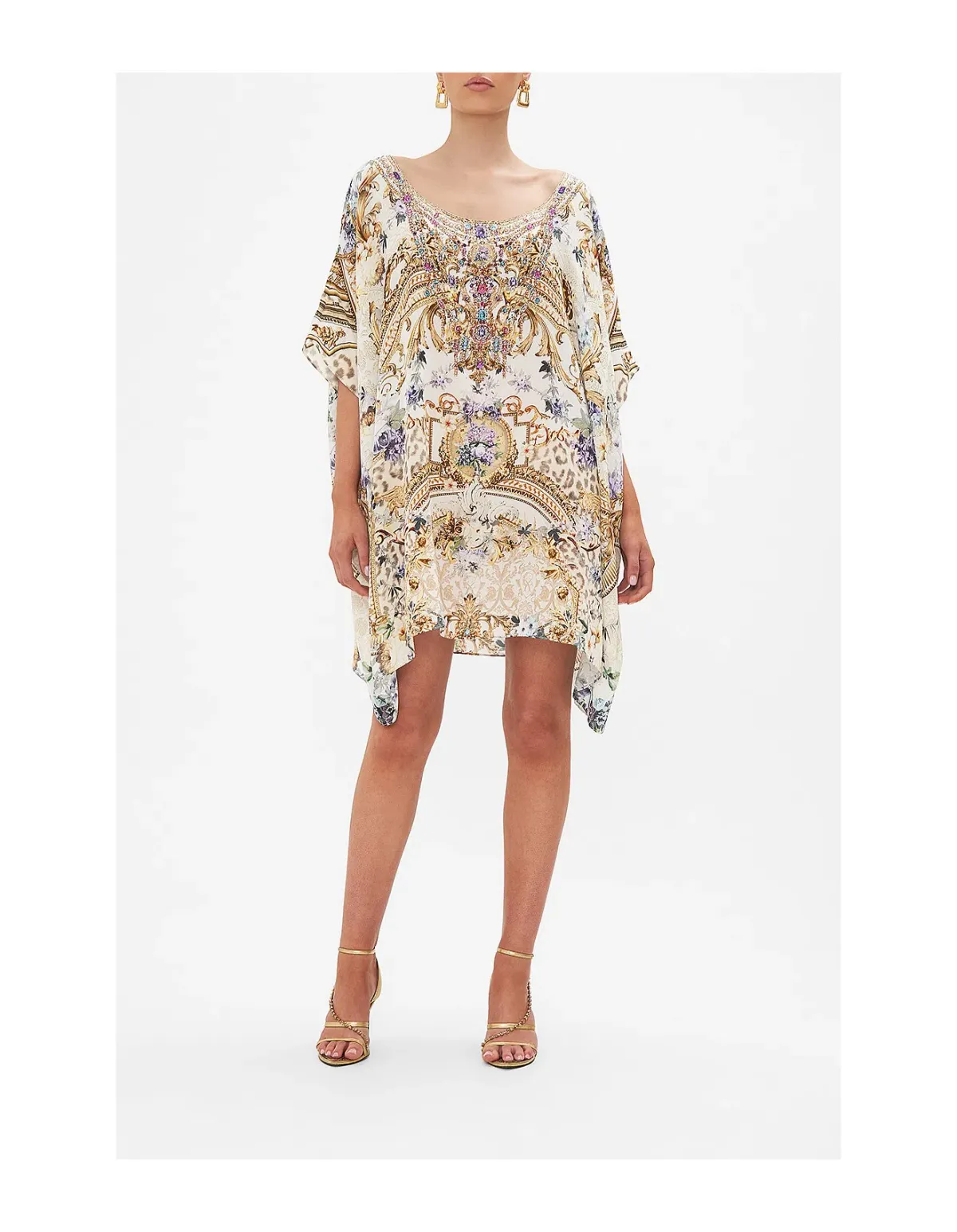 Camilla Short Round Neck Kaftan Palazzo Play Date size one size - Image 2