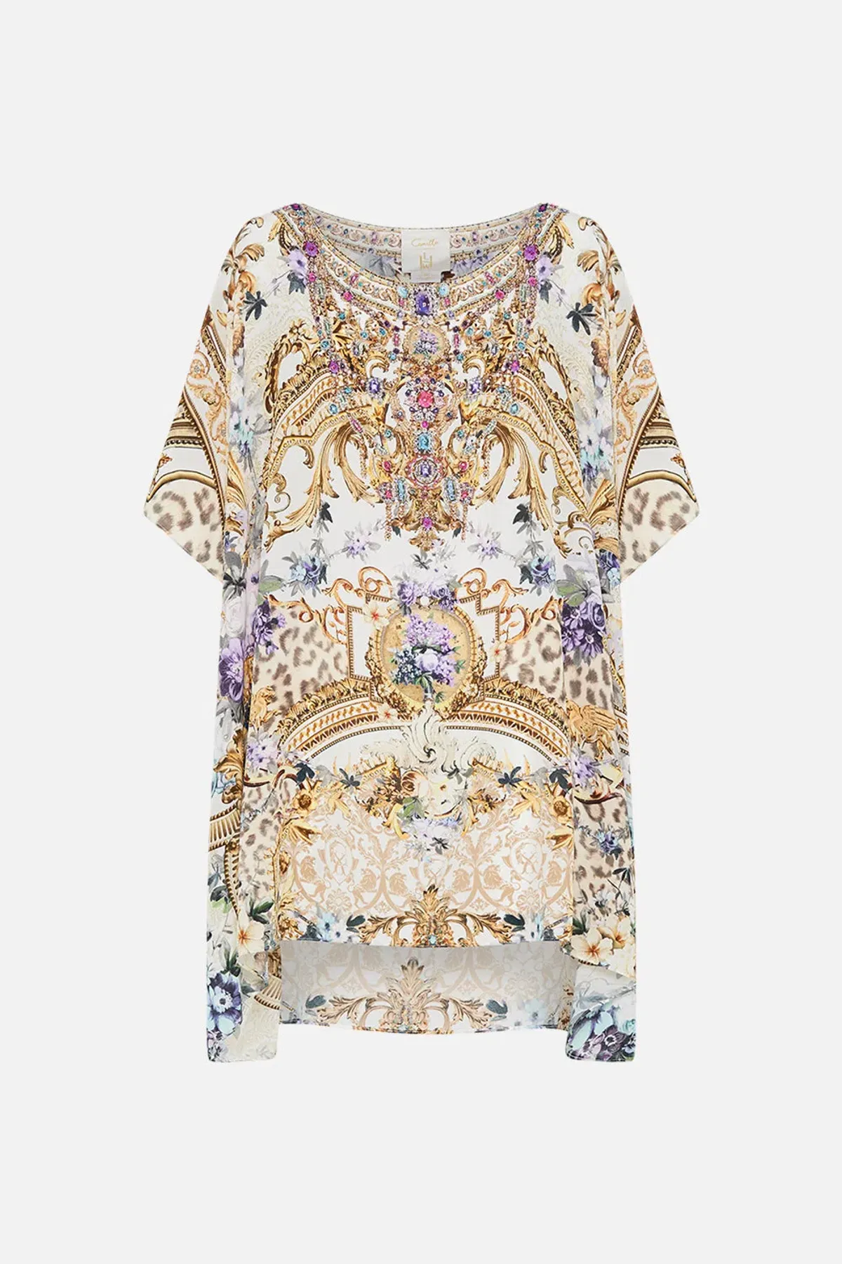 Camilla Short Round Neck Kaftan Palazzo Play Date size one size - Image 8