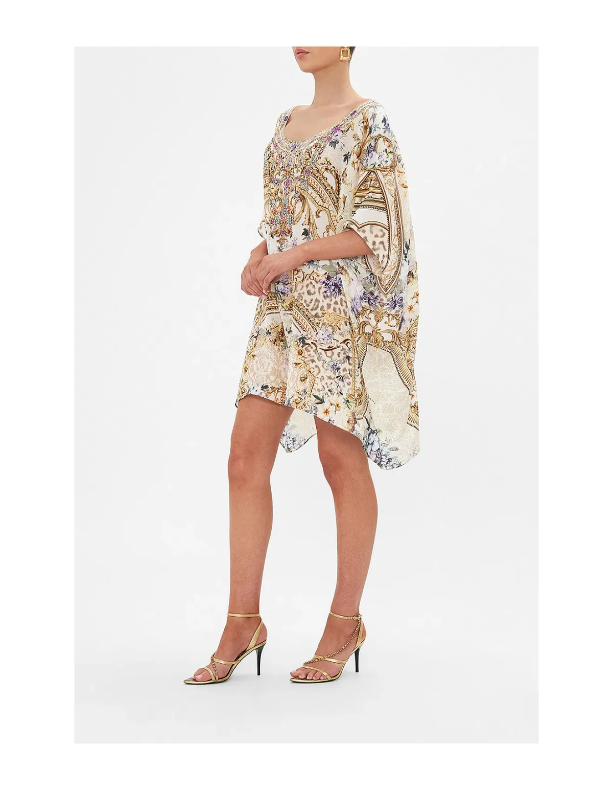 Camilla Short Round Neck Kaftan Palazzo Play Date size one size - Image 4