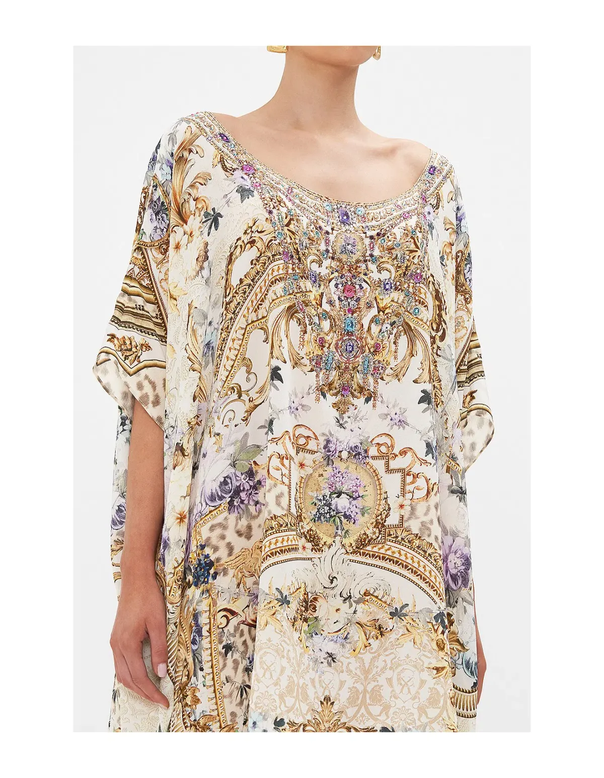 Camilla Short Round Neck Kaftan Palazzo Play Date size one size - Image 3