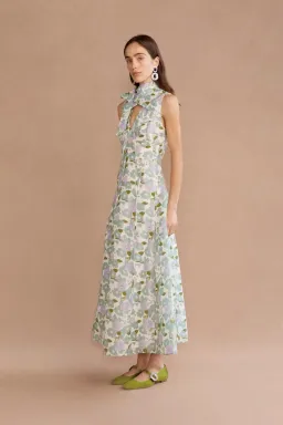 Lovaan Stevie Midi Dress Cascade Floral Size 8 for rent on The Volte - image 3