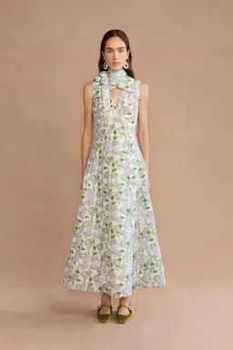 Lovaan Stevie Midi Dress Cascade Floral Size 10 for rent on The Volte - image 1