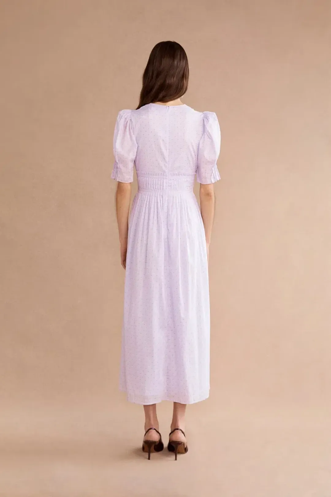 Lovaan Boehm Midi Dress Lilac Size 12 for rent on The Volte - main image