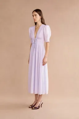 Lovaan Boehm Midi Dress Lilac Size 12 for rent on The Volte - image 3