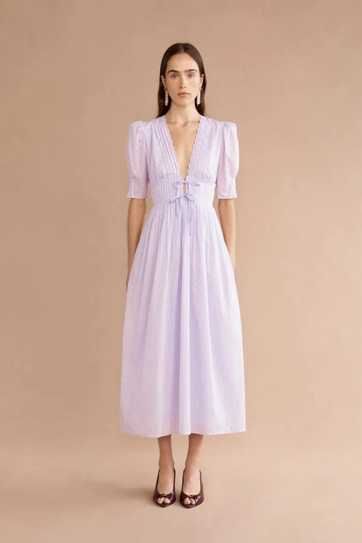 Lovaan Boehm Midi Dress Lilac Size 14 - Image 1