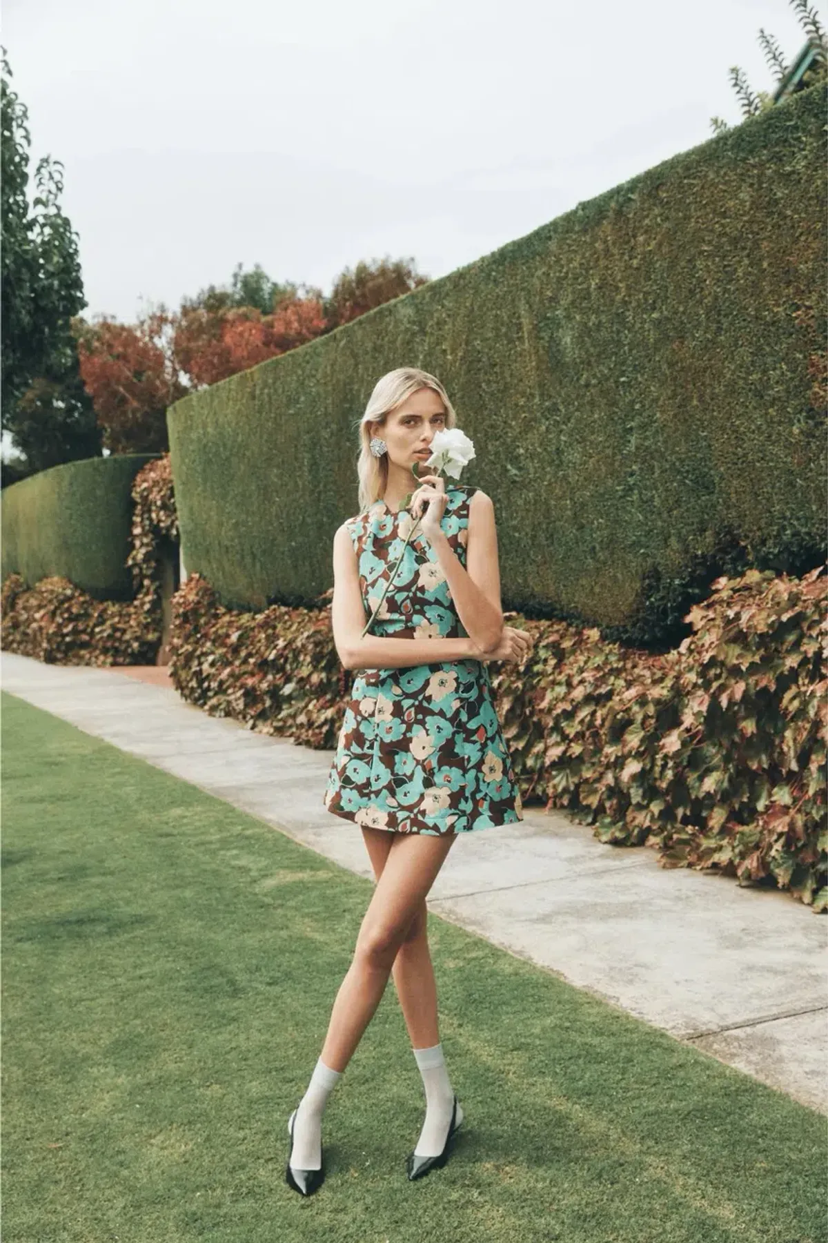 Lovaan Harper Mini Dress Echo Floral Size 10 - Image 5