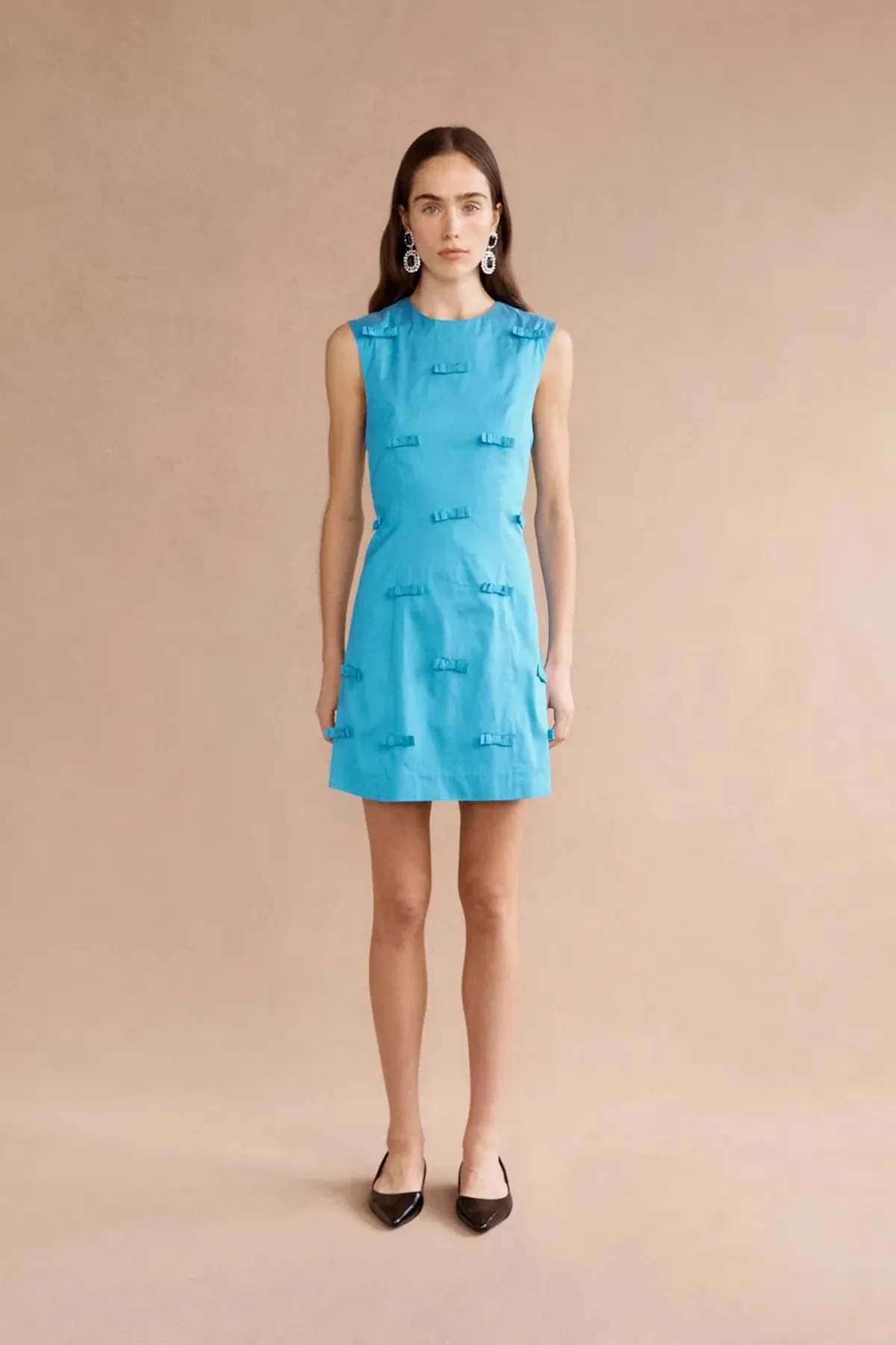 Lovaan Helena Mini Dress Electric Blue Size 12 - Image 1
