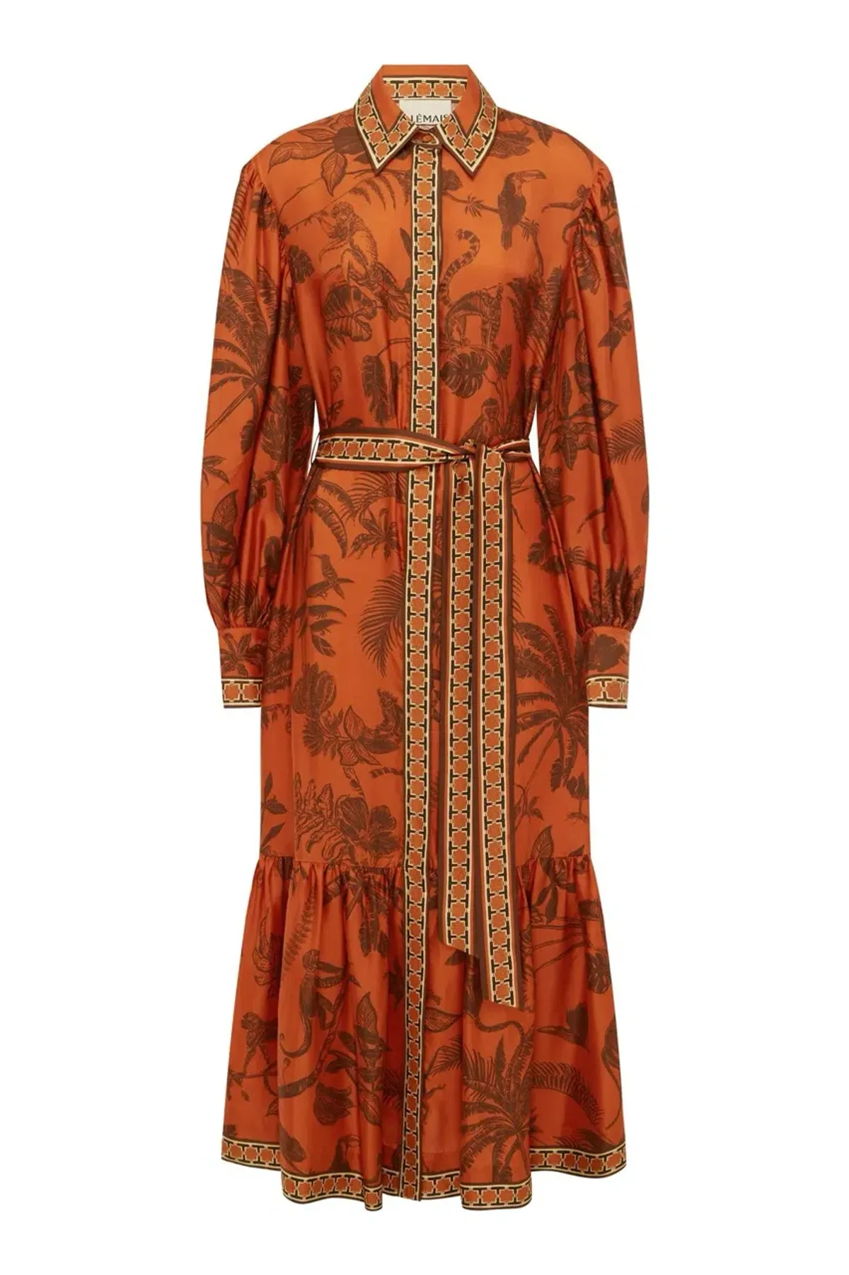 Alemais Monkey Dance Silk Shirtdress Size 10 - Image 5