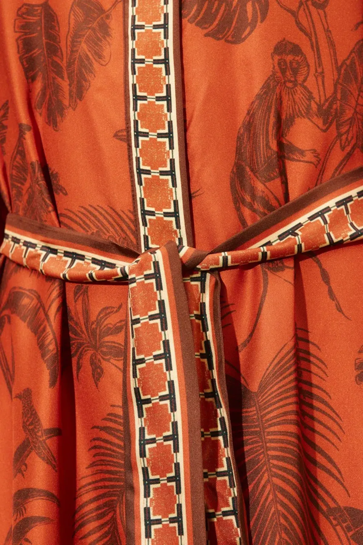Alemais Monkey Dance Silk Shirtdress Size 14 - Image 4