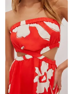 Aje Studio Mireya Strapless Mini Dress Pink Size 10 for rent on The Volte - image 3