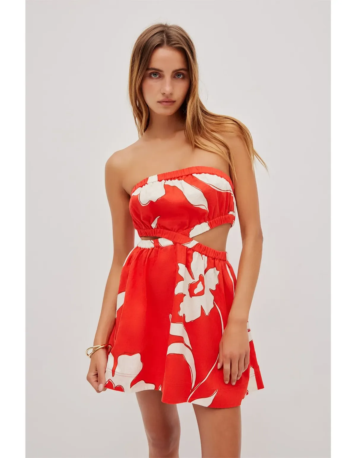 Aje Studio Mireya Strapless Mini Dress Pink Size 10 - Image 4