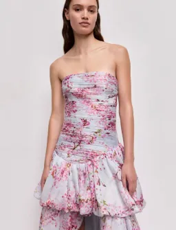 Aje Ambrose Gown in Cherry Blossom Size 6 for rent on The Volte - image 4