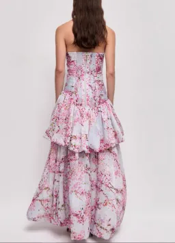 Aje Ambrose Gown in Cherry Blossom Size 6 for rent on The Volte - image 3