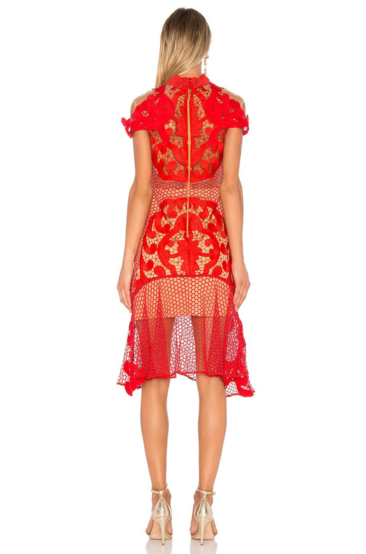 Thurley Rose Ceremony Dress Red Size 12 - Image 3