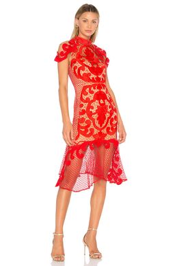 Thurley Rose Ceremony Dress Red Size 12 for rent on The Volte - image 1