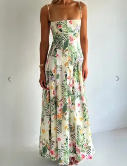 By Nicola Camille Maxi Dress in Fleur Tropicale for rent on The Volte - image 1