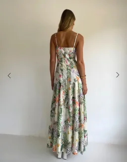 By Nicola Camille Maxi Dress in Fleur Tropicale for rent on The Volte - image 3