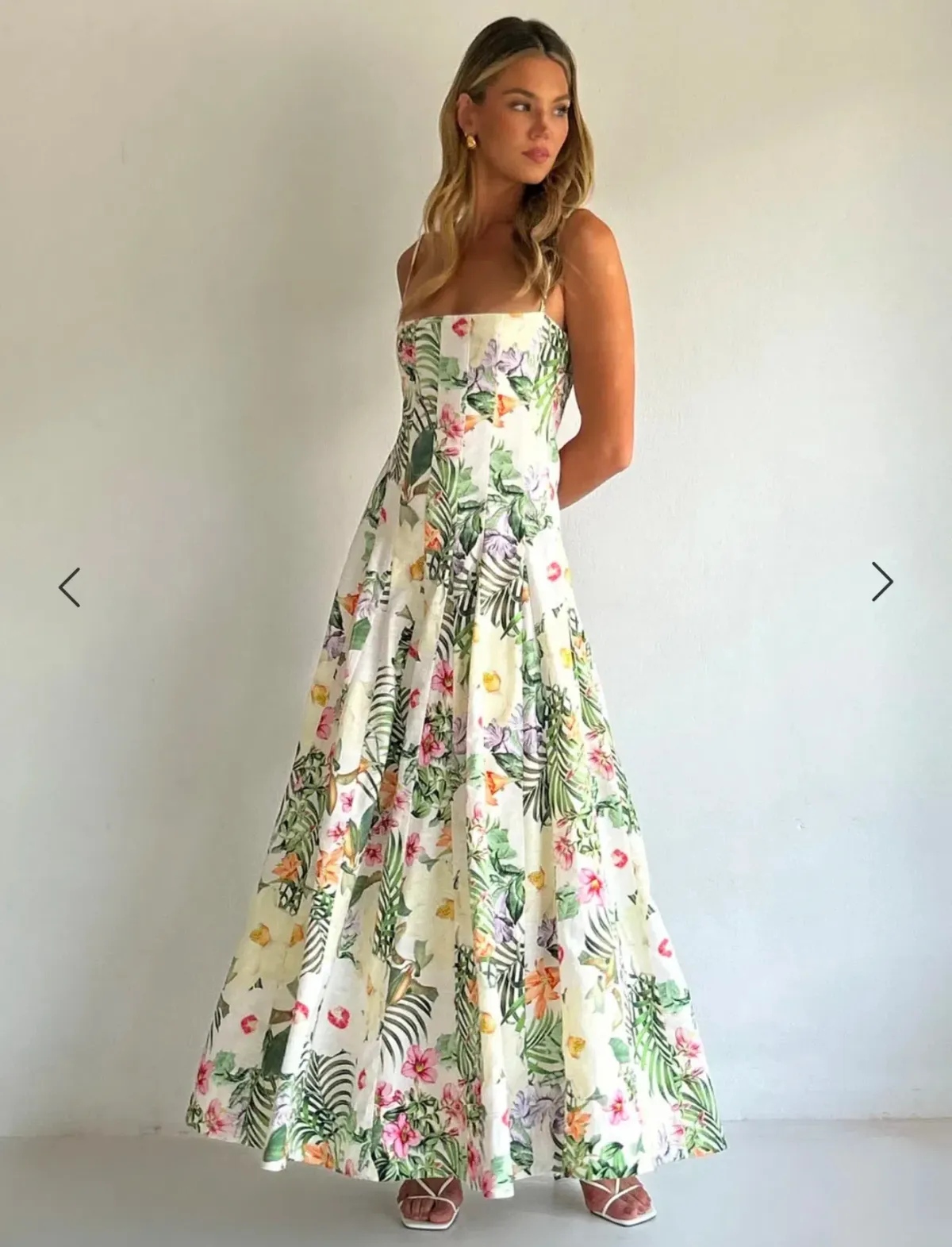 By Nicola Camille Maxi Dress in Fleur Tropicale - Image 2