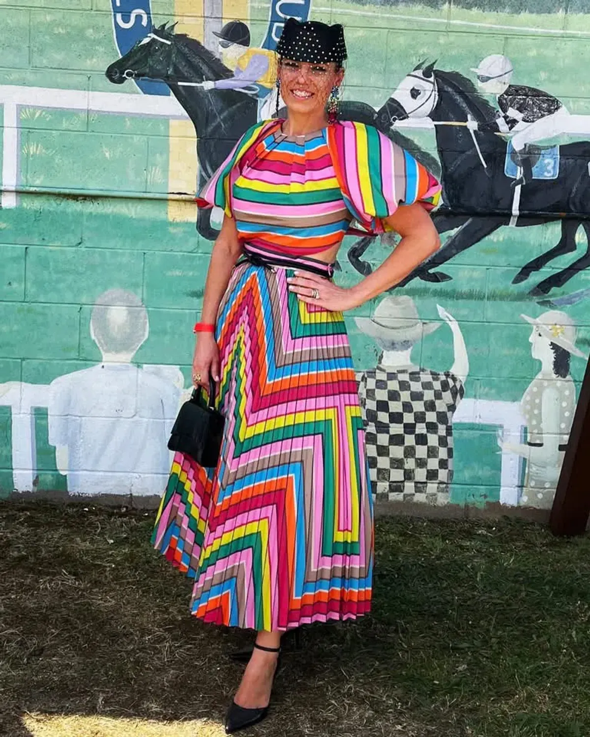 REBECCA VALLANCE DALI PUFF SLEEVE MIDI SIZE 12 - Image 1