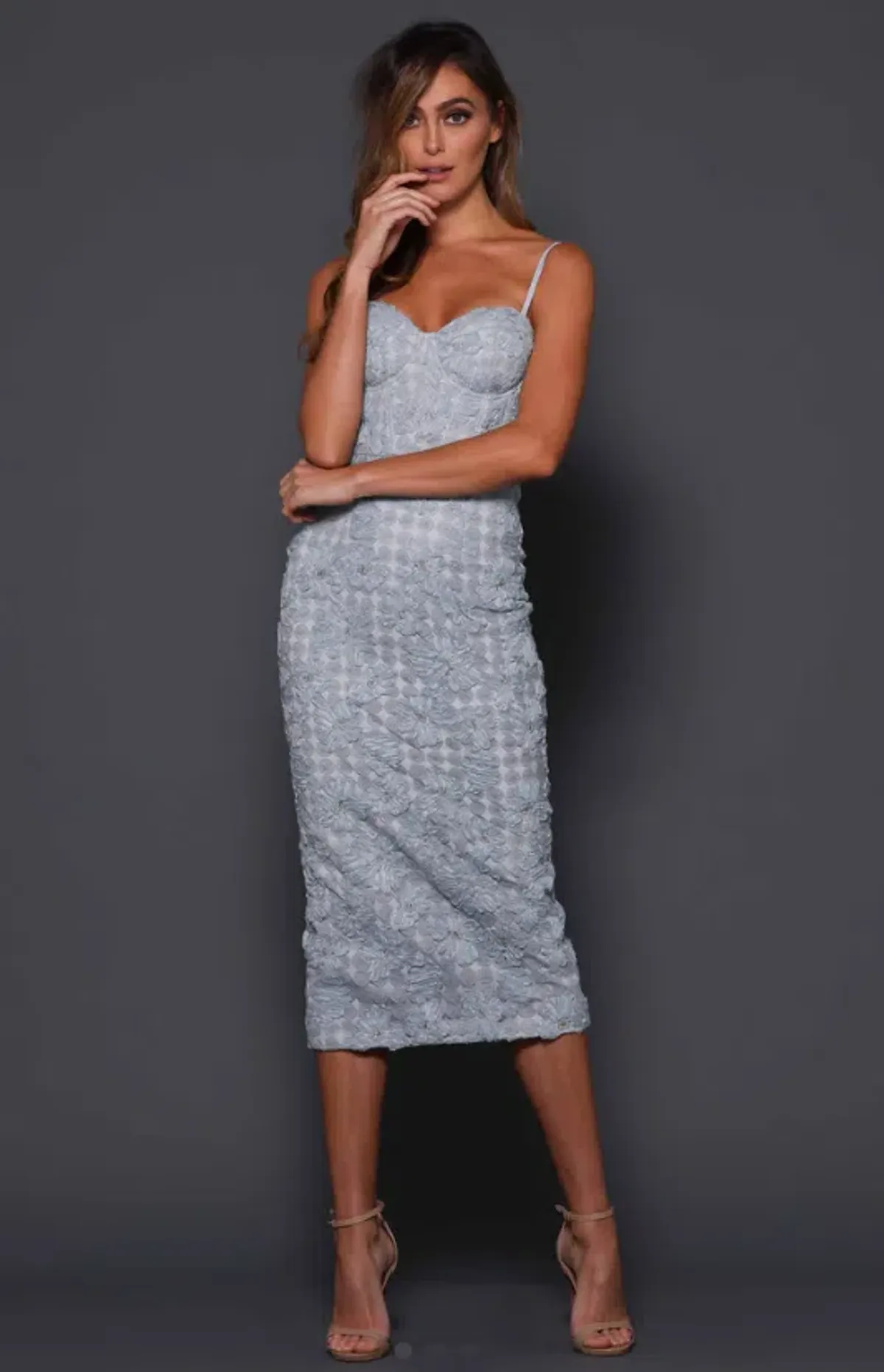 Elle Zeitoune - Harmony Powder Blue Dress - Size 6 - Image 1