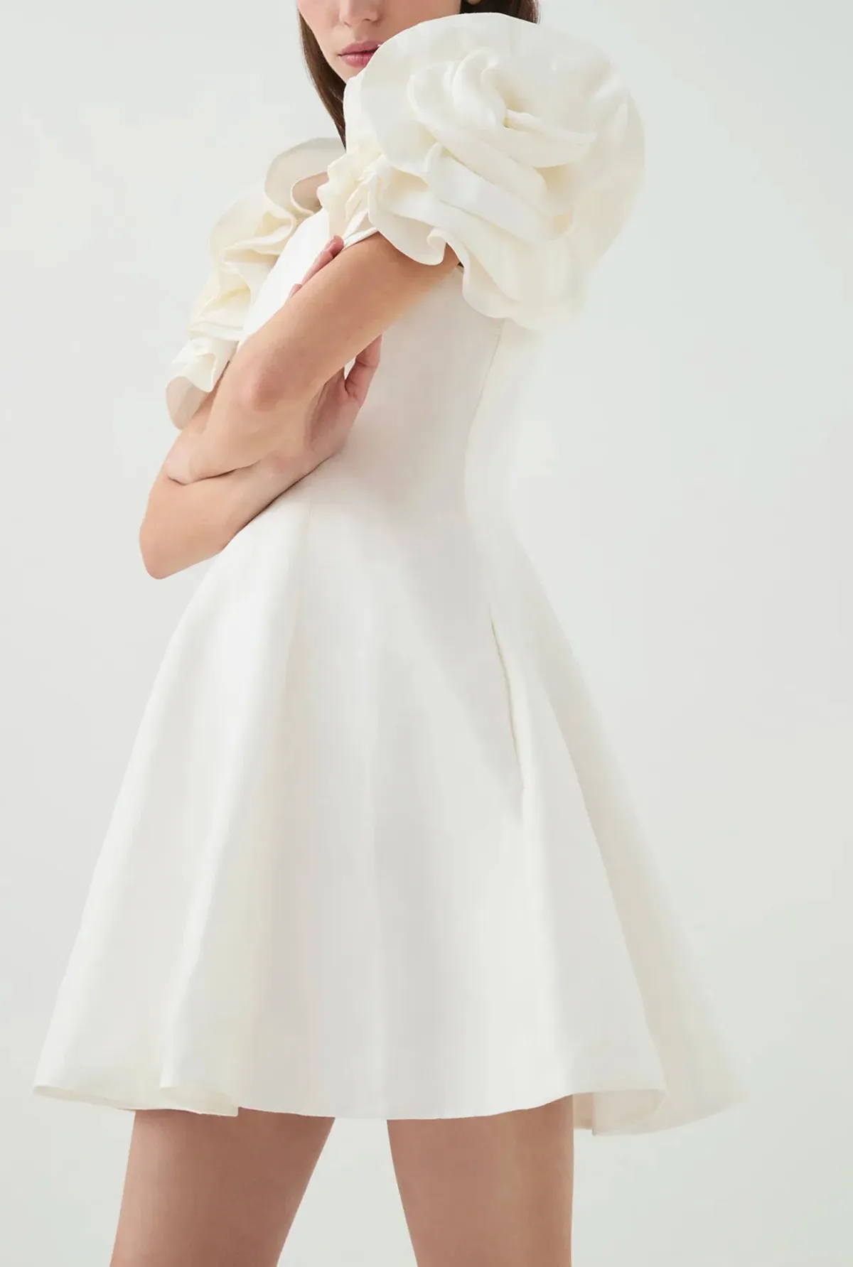 Aje Twyla Mini Dress Ivory Size 10 - Image 5