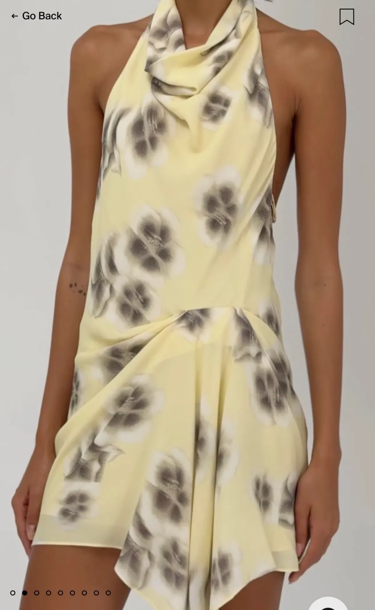 Venroy draped halter mini dress - Image 2