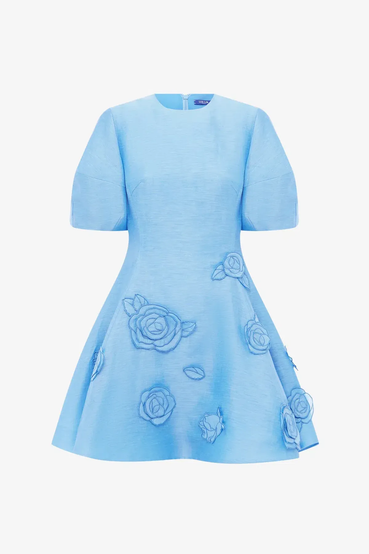 Leo Lin Simona Appliqué Mini Dress; size 14 - Image 7
