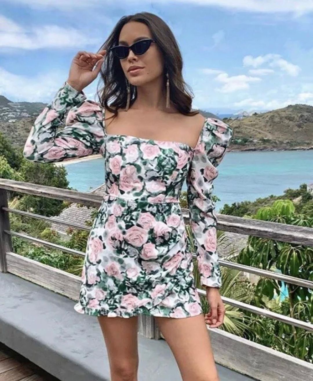 Atoir Contessa Mini Dress Floral Size 10 for rent on The Volte - main image