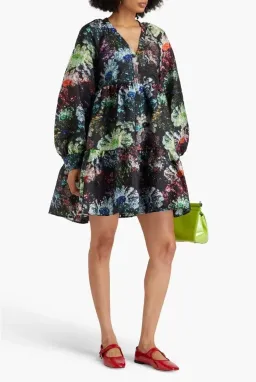 Stine Goya Jasmine Dress Size XL 14 AU/UK Glitter Bloom Floral for rent on The Volte - image 1