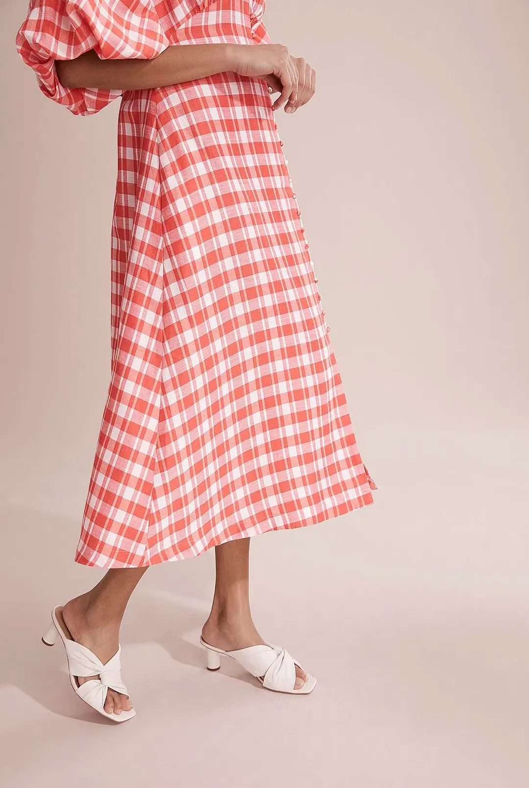 Country Road Check Full Sleeve Dress for rent on The Volte - main image