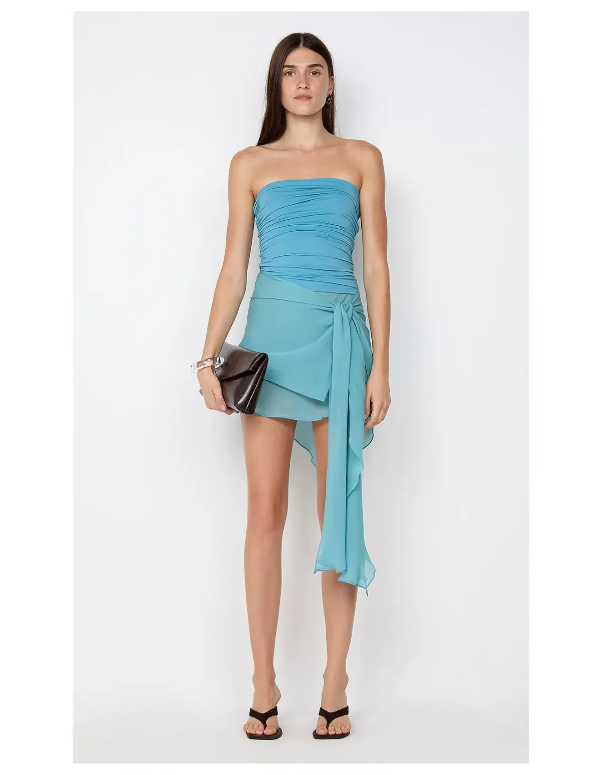 Bec Bridge Landon Strapless Mini Dress Seafoam Size 8 - Image 1