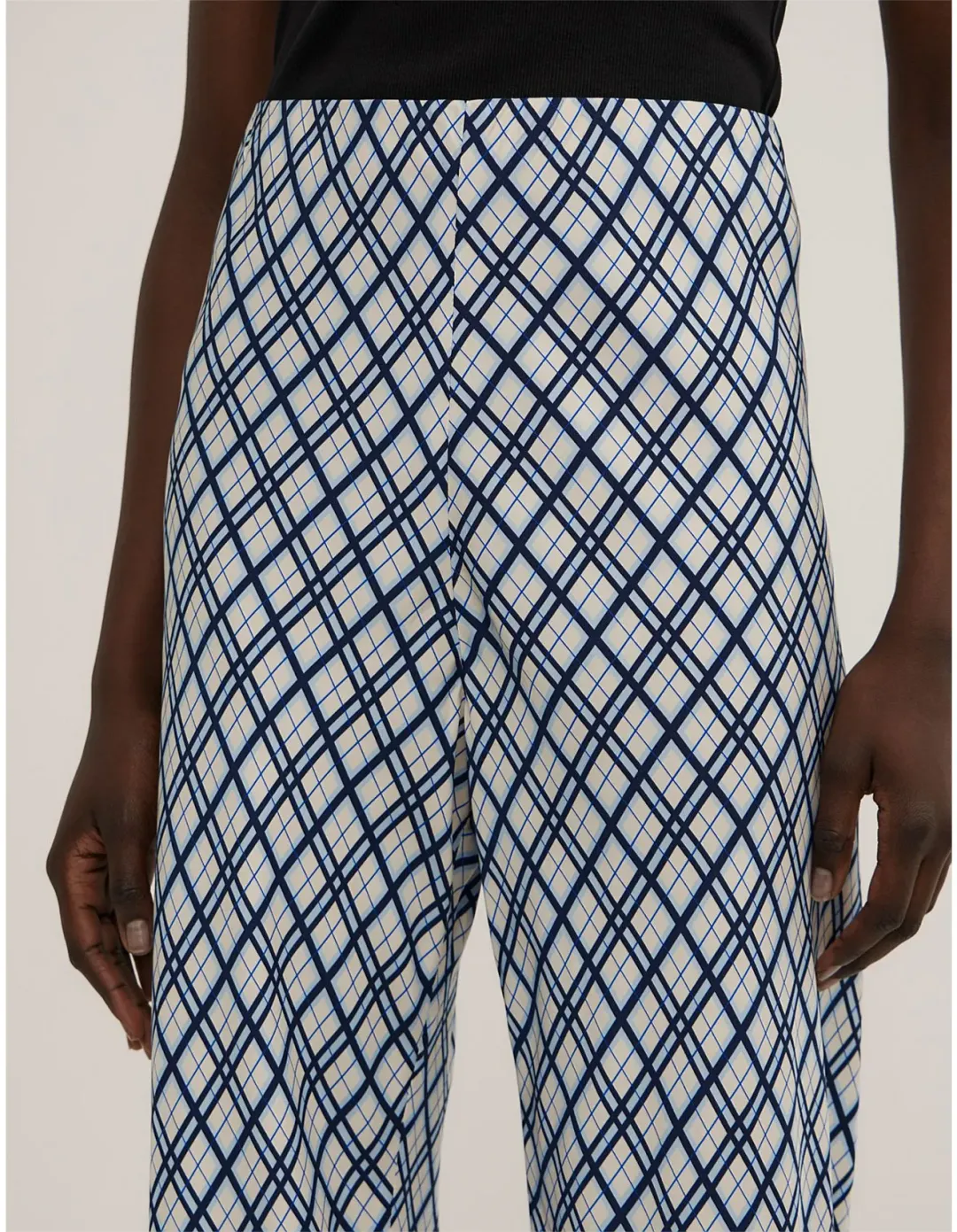 Witchery Check Pants Blue Size 10 for rent on The Volte - main image