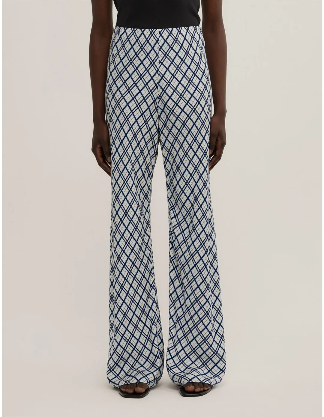 Witchery Check Pants Blue Size 10 for rent on The Volte - main image