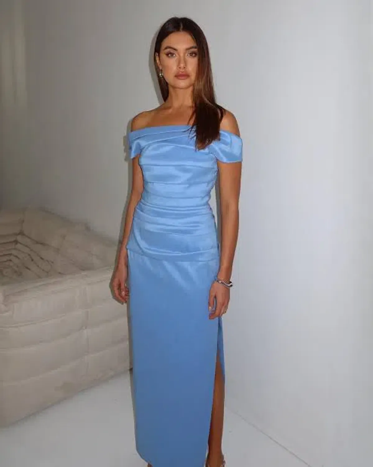 Sheike Elissa Gown Size 10 Blue - Image 1