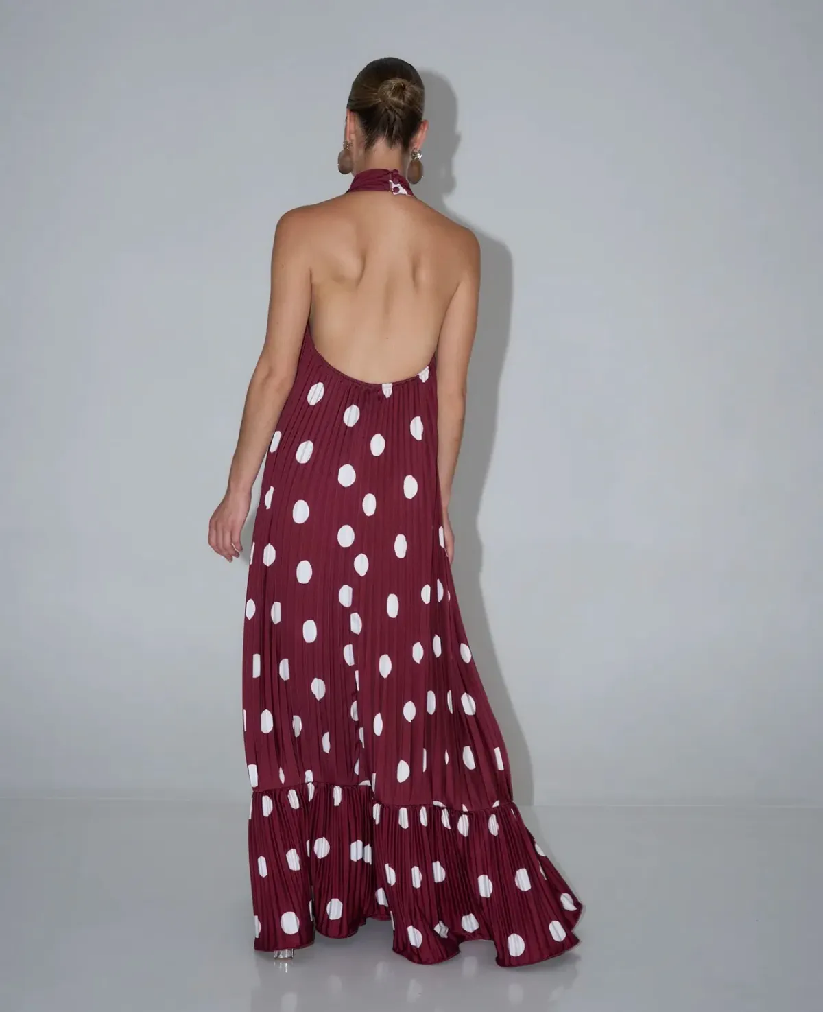 Lidee Libertie Gown size 8 polka wine - Image 3