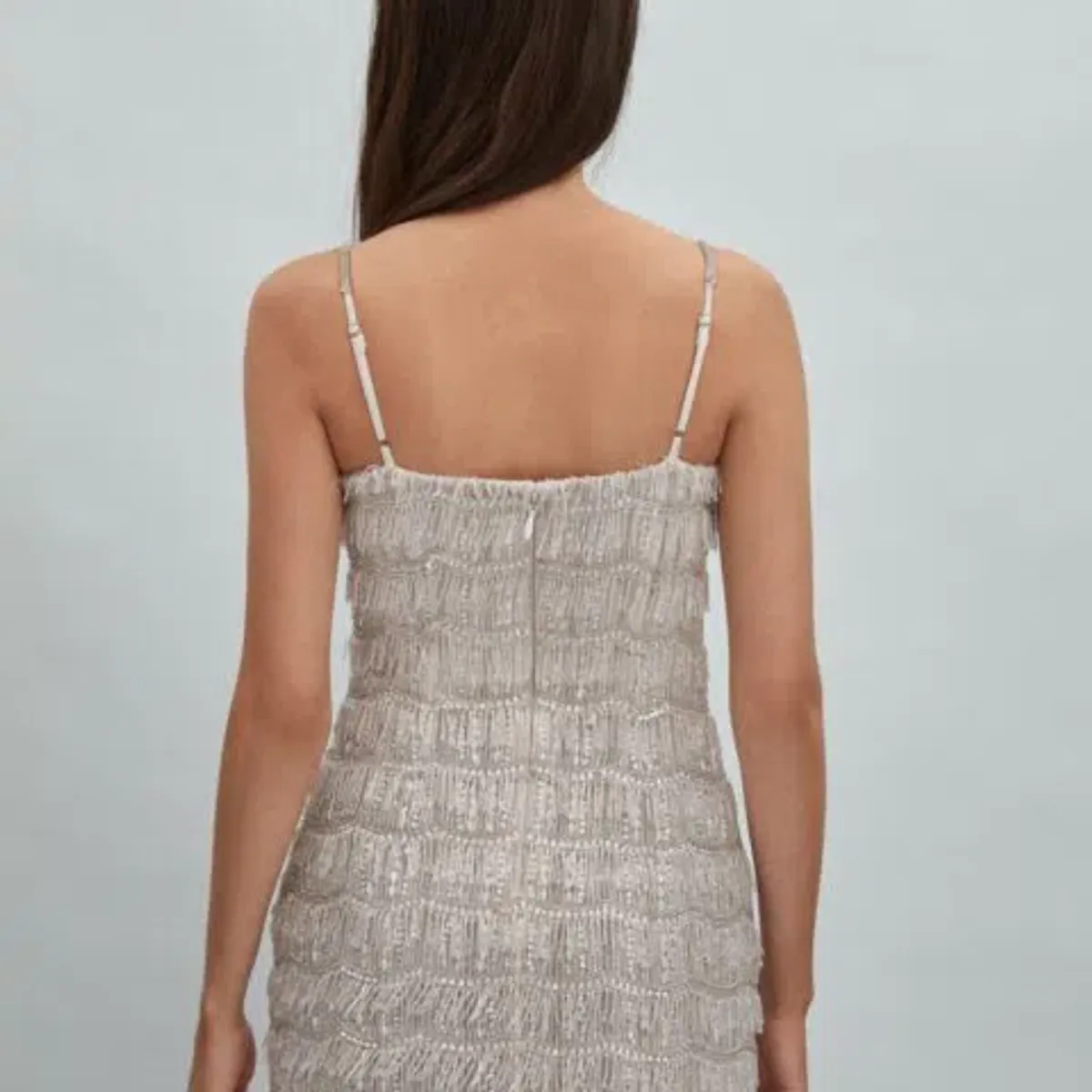 Rachel Gilbert Sadie Mini Dress in Ivory Size 0/AU6 - Image 4