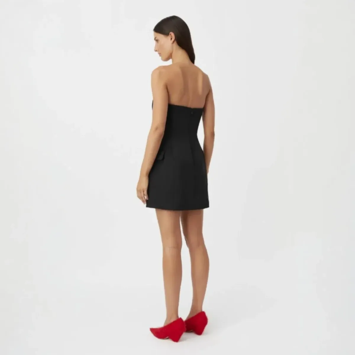 Camilla and Marc Izola Tailored Mini Dress in Black Size 10 - Image 3